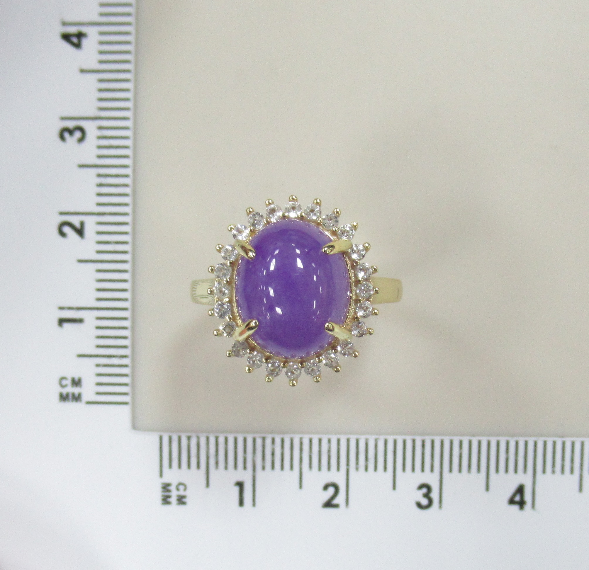 Серебряное кольцо с лавандовым жадеитом